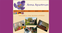 Desktop Screenshot of annaapartmangyula.hu